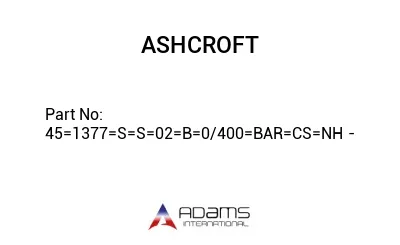 45=1377=S=S=02=B=0/400=BAR=CS=NH -