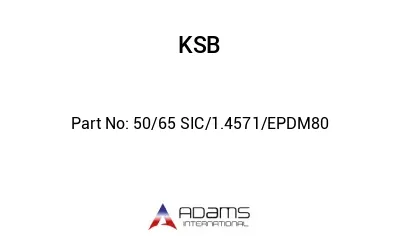 50/65 SIC/1.4571/EPDM80