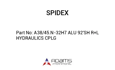 A38/45.N-32H7 ALU 92'SH R+L HYDRAULICS CPLG