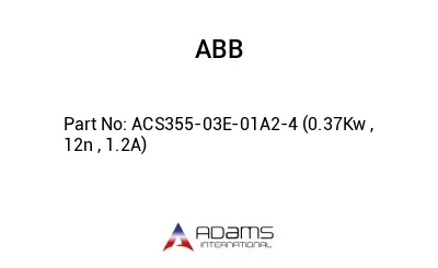 ACS355-03E-01A2-4 (0.37Kw , 12n , 1.2A)