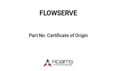 Certificate of Origin