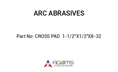 CROSS PAD  1-1/2"X1/2"X8-32