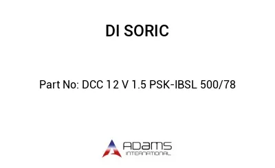 DCC 12 V 1.5 PSK-IBSL 500/78