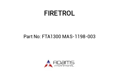 FTA1300 MAS-1198-003