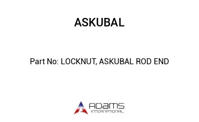 LOCKNUT, ASKUBAL ROD END