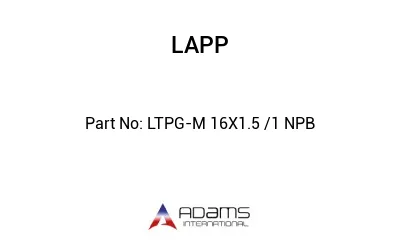 LTPG-M 16X1.5 /1 NPB