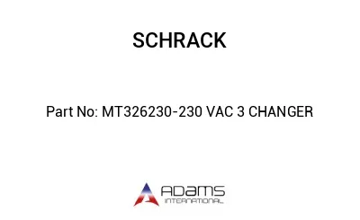 MT326230-230 VAC 3 CHANGER