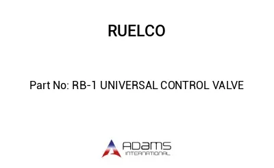 RB-1 UNIVERSAL CONTROL VALVE