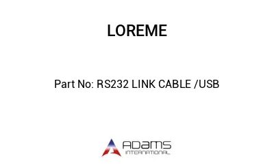 RS232 LINK CABLE /USB