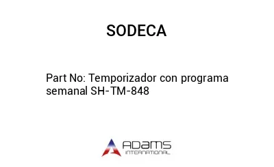 Temporizador con programa semanal SH-TM-848