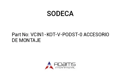 VCIN1-KOT-V-PODST-0 ACCESORIO DE MONTAJE